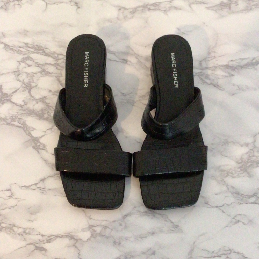 Marc Fisher Block Heel Sandals Size 8